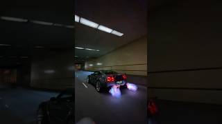 GTR Flames in tunnel gtr nissan carslover motivation shorts [upl. by Yaras632]