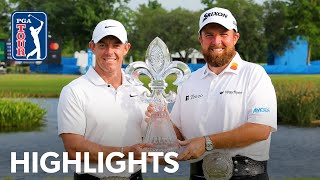 McIlroy and Lowry’s winning highlights from Zurich Classic  2024 [upl. by Sammons447]