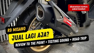 Review R9 Misano New Nmax 2020 ❗️ Test Suara Knalpot Idle amp Riding [upl. by Ydroj]