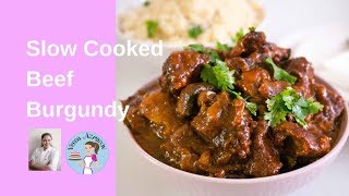 Slow Cooker Best Beef Burgundy Best Slow Cooker Beef Bourguignon [upl. by Yennaiv822]