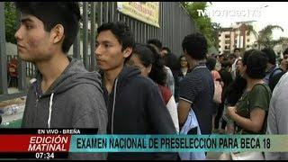 Beca 18 51 mil jóvenes rinden el Examen Nacional de Preselección [upl. by Emilia]