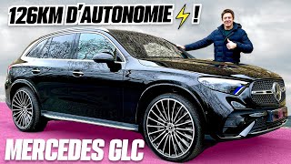 Essai Mercedes GLC 2023 – RECORD d’autonomie en HybrideRechargeable [upl. by Herrod]