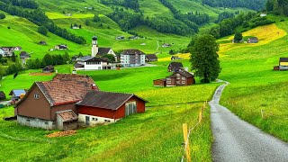 Switzerland  Relaxing walk in the most beautiful places in Appenzellerland  Swiss countryside [upl. by Noyrb639]