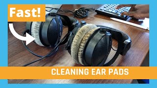 ♻ Cleaning 🎧 Beyerdynamic dt770 Pro 80ohm 🎧 How To Clean Your Ear Pads [upl. by Aihsekal]