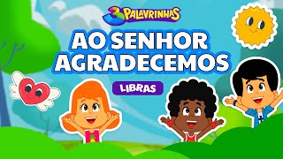 AO SENHOR AGRADECEMOS em LIBRAS  3PALAVRINHAS  VOLUME 1 [upl. by Donelson]