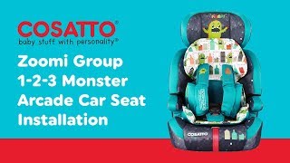 Installation Guide for Cosatto Zoomi Group 123 Car Seat Smyths Toys [upl. by Nnylekoorb]