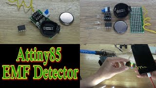 Attiny85 EMF Detector [upl. by Naaitsirhc]