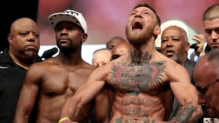 Floyd Mayweather weighs in lighter than Conor McGregor [upl. by Noseyt]