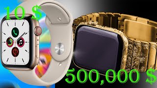 10  smartwatch vs 500000  smartwatch except am Broke and cant afford the 500 dollar watch [upl. by Leipzig]