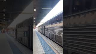 Intercity V49 Departing Central sydney australiantrains trending nswtrainlink centralstation [upl. by Aiyt]