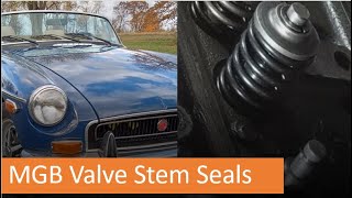 MGB  Valve Stem Seals Which are Best Howto Install [upl. by Schreck753]