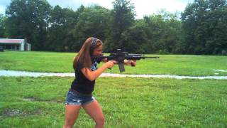 Erika shooting the AR15 [upl. by Alli]