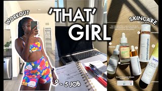 How to Be THAT GIRL… Realistic Morning Routine Working 95  Productive  Healthy Tanicha Rose [upl. by Nnaxor]