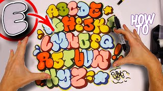 How To Draw Throwie Graffiti Letters Tutorial Basic To Advanced [upl. by Nahtanaj]