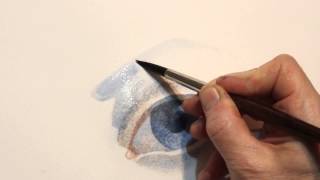 How to draw an eye watercolor  Artacademia [upl. by Aihcila]