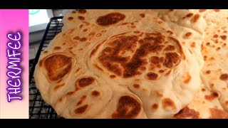 Naan Brot  indisches Fladenbrot  Pfannenbrot  Thermomix TM6  Thermifee® [upl. by Lledualc]