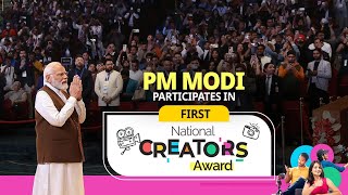 PM Modi Live  National Creators Awards 2024 Live  Live from Bharat Mandapam New Delhi [upl. by Ahpla367]