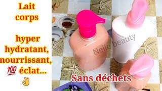 Comment faire son lait corps hyper hydratant nourrissant éclat sans déchets 👌 [upl. by Rockefeller]