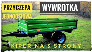 BUDOWA PRZYCZEPY JEDNOOSIOWEJ WYWROTKI SAM  HYDRAULIC DUMP TRAILER BULID причіп самоскид [upl. by Aicenet]