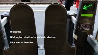 London Train Rail Journey  Wallington Station to Victoria Station [upl. by Aiciruam]