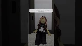 MY CRAZY LITTLE SISTER IN ROBLOX 😢😰PART 2shorts roblox fyp brookhaven [upl. by Otti]