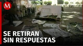 Madres Buscadoras se retiran del Zócalo sin obtener respuesta alguna [upl. by Eedolem317]