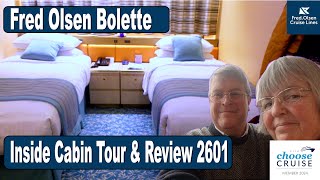 Inside Look Fred Olsen Bolettes Cabin Tour amp Review [upl. by Maeve]