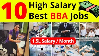 Top 10 High Salary BBA Jobs amp Course Details In Hindi  Best BBA Courses  Best BBA Jobs [upl. by Neelcaj]