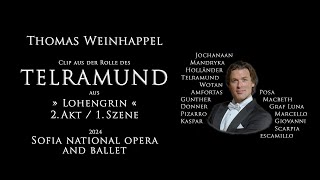 Thomas Weinhappel  Telramund LOHENGRIN 2Akt  1Szene Staatsoper Sofia 2024 Richard Wagner [upl. by Maril]