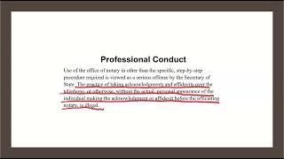 NYS Notary Public iPREP Professional Conduct Q1 [upl. by Verge]