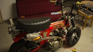 Piranha 140 Mini Trail FMF Exhaust  CT70 Build Part 4 [upl. by Anert]