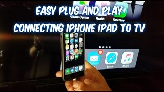 How to connect iPhone iPad to TV screen with wire HDMI cable [upl. by Secilu]