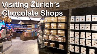 Chocolate Shops in Zürich Switzerland [upl. by Ateerys151]