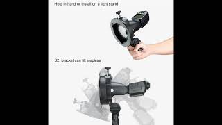 Godox S2 Speedlite SType Bracket Bowens Mount for Godox V1 AD200Pro AD400Pro AD200 V860II TT685 [upl. by Ttevy220]