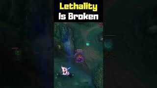 Lethality Is Broken  League of Legends shorts [upl. by Agathy]