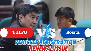 Tulfo vs Bosita VEHICLES REGISTRATION ISSUE [upl. by Haleehs]