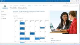 Como criar um calendário no SharePoint 2013 [upl. by Eras589]