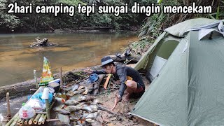 2hari camping tepi sungai kalimantan dingin mencekam [upl. by Hyacintha]