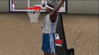 NBA 2k10 Draft Combine HD  360 Oop Using Lebrons Dunk Package [upl. by Ardnalac]