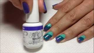 Gelish Striped Gradient Tutorial [upl. by Arin]