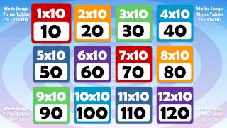 10 TIMES TABLE Math Song Count up by 10s [upl. by Brawner]