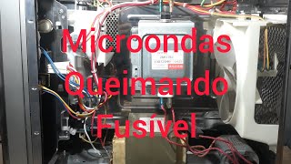 forno de microondas queimando fusível com dicas [upl. by Beyer]