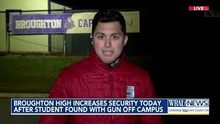 Broughton High increases security Tuesday after student found with gun off campus [upl. by Alexina]