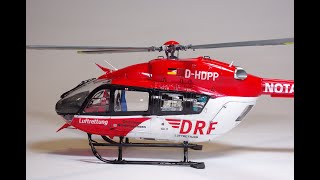 Revell Germany 132 Airbus EC 145 DRF Luftrettung Helicopter Model Build Photos [upl. by Boote]