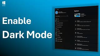 How to Enable Dark Mode in Windows 11 and Windows 10  Turn on Dark Mode in Laptop and Computer [upl. by Neelon]