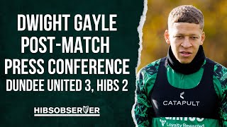 Maybe Hibs players are too nice to each other admits Dwight Gayle [upl. by Natfa]