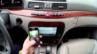 Dension Gateway 500S BT bluetooth phone integration on MercedesBenz Sclass W220 [upl. by Tice898]