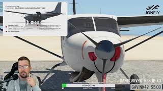 New Carenado Cessna 208 Caravan for Xplane 11  Pilotedge and FSEconomy [upl. by Kobylak540]