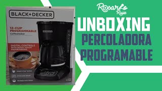 ðŸ“¦ UNBOXING Percoladora Programable Black  Decker CM1105B [upl. by Ard]