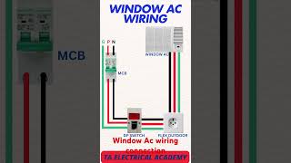 Wiring a Window AC Unit The Coolest Tutorial  shorts [upl. by Akahc]